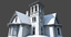 3d model old haunted house