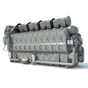 3d electro-motive emd locomotive diesel engine model