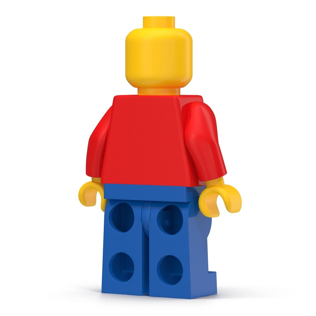 classic lego man 3d model