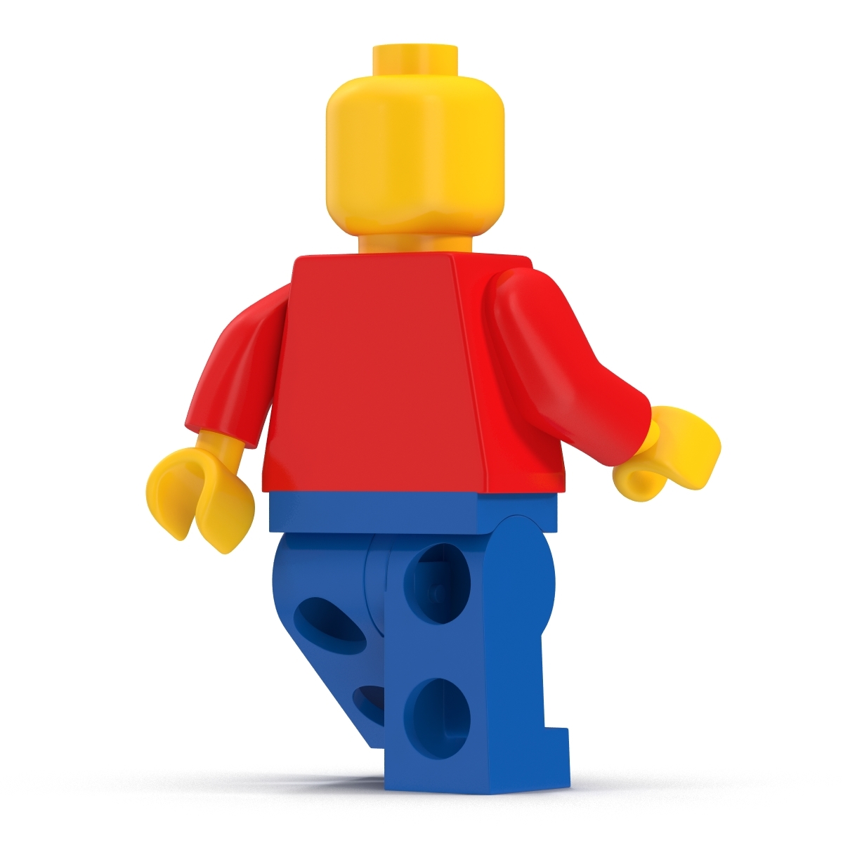 classic lego man 3d model