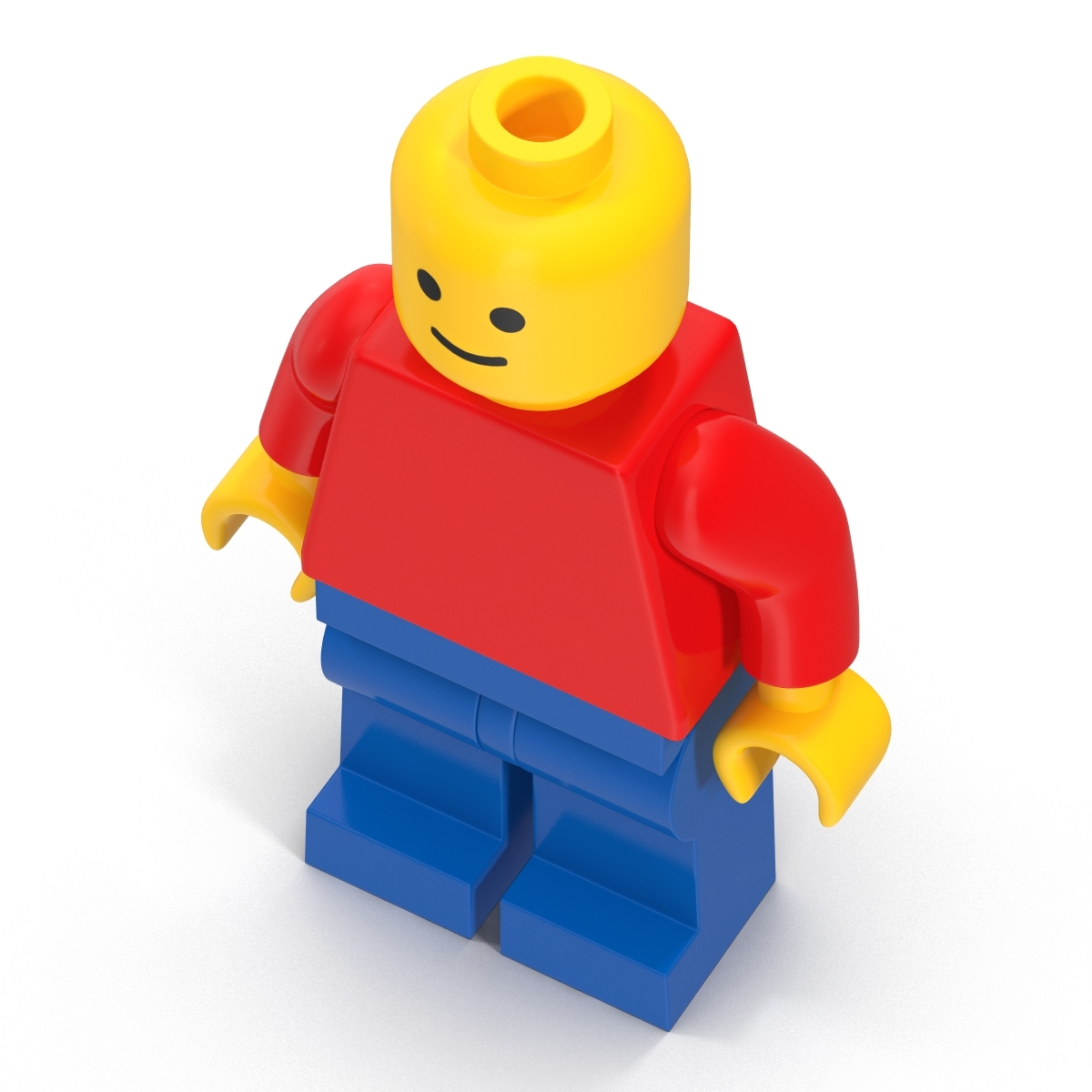 classic lego man 3d model