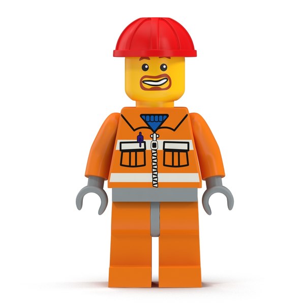 lego man builder 3d model