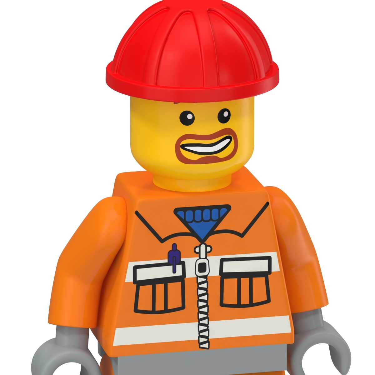 lego man builder 3d model