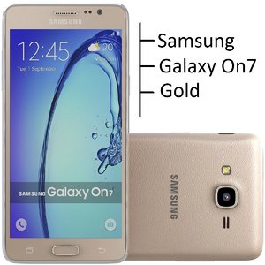 samsung galaxy on7 gold 3d model