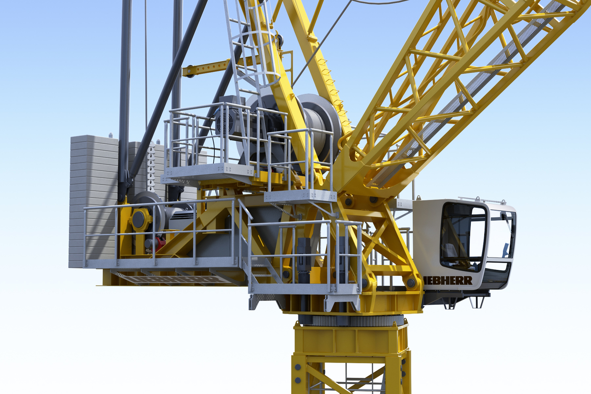 3d Model Tower Crane Liebherr 710