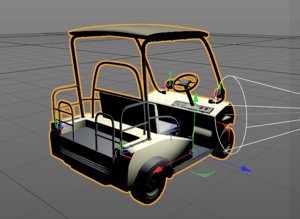 golf car 3d model