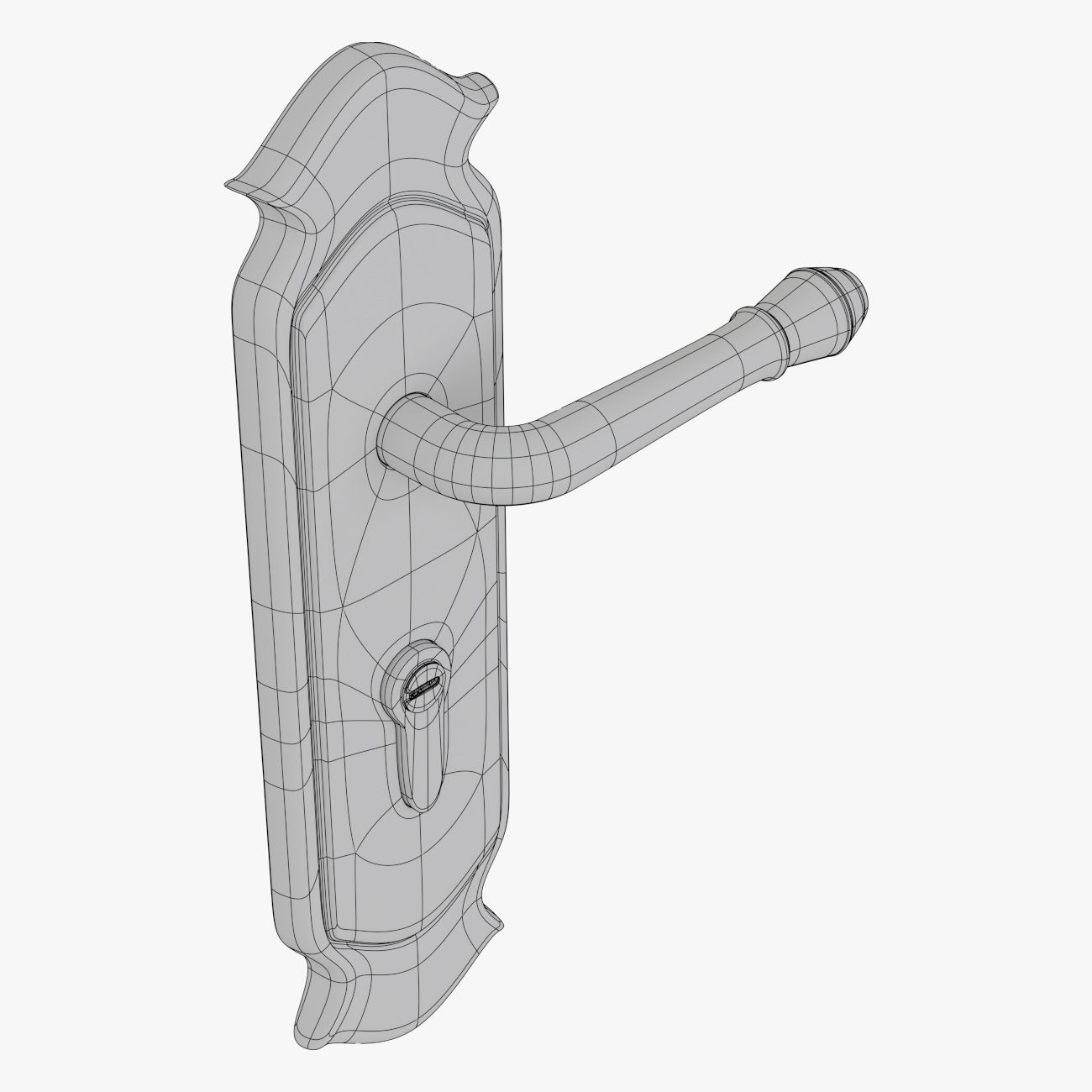 门锁3d模型