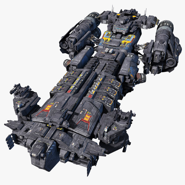 hauler scifi 3d model