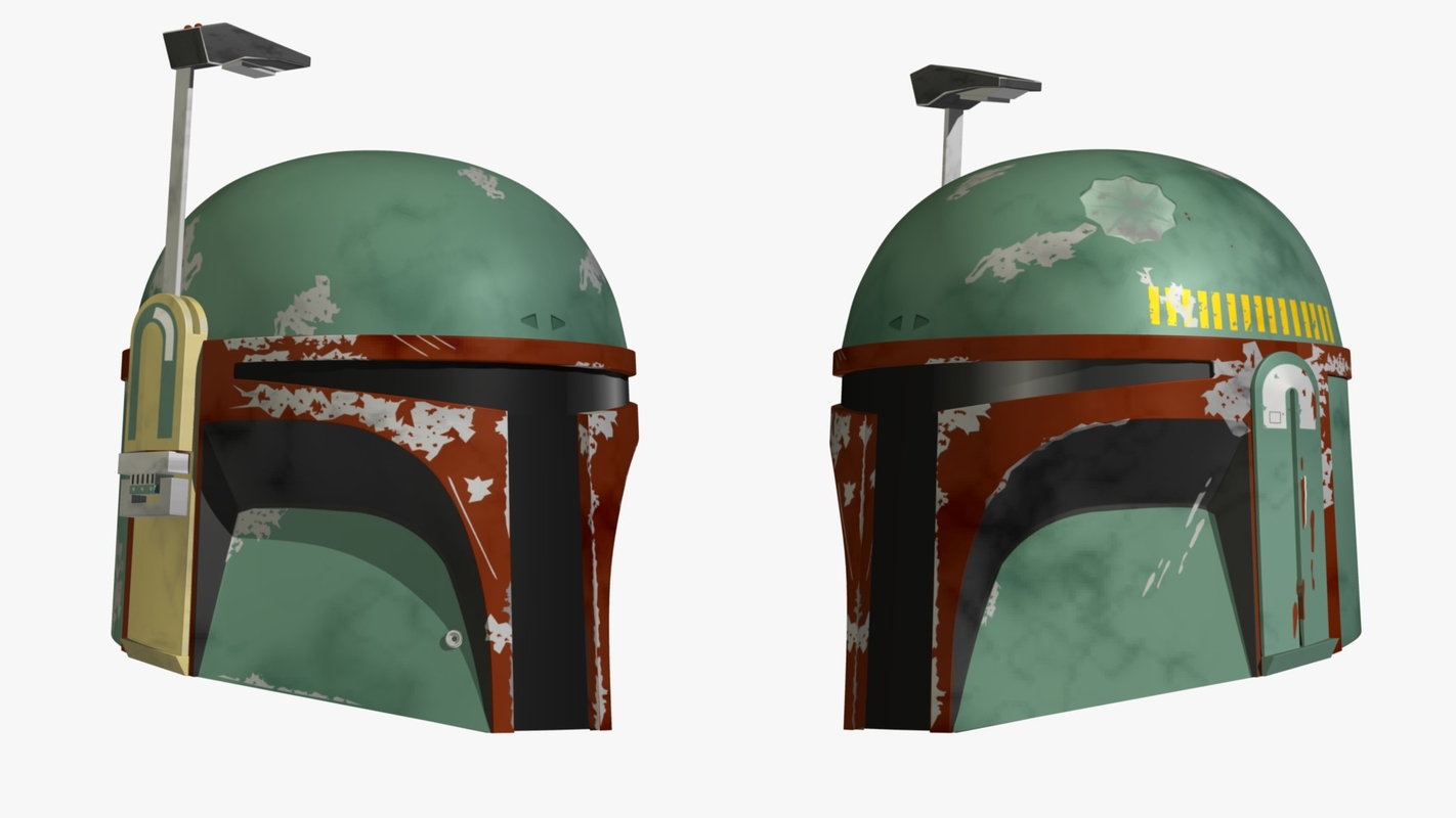 boba fett helmet 3d max