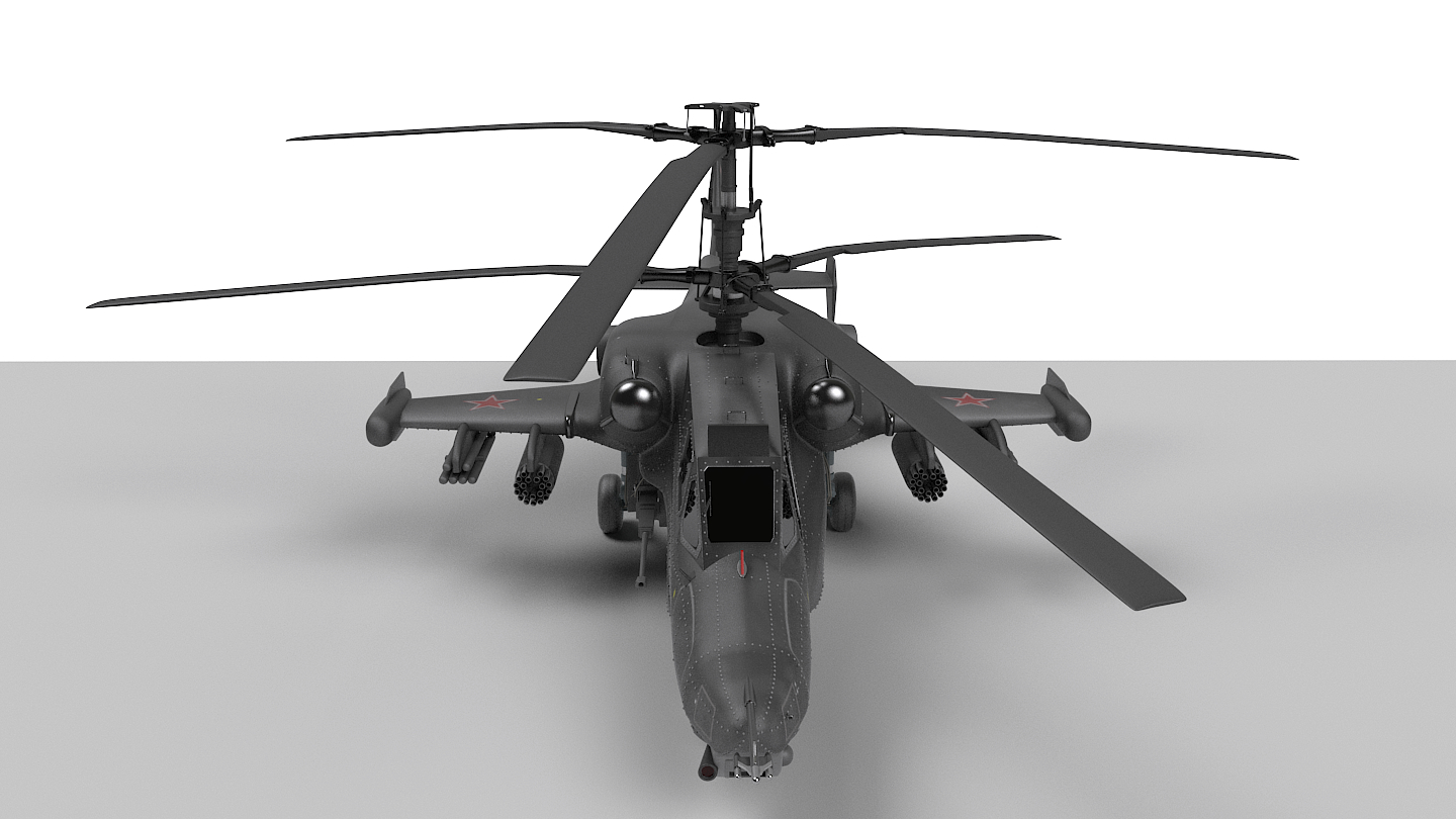 black shark helicopter 3d ma