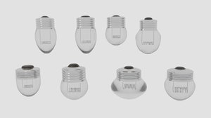 mini bulb pack 3d model