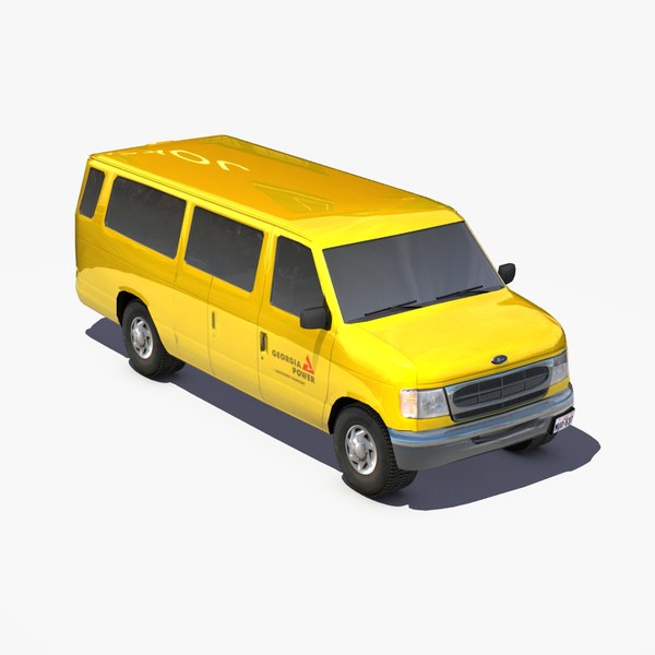 3d e350 transit van vehicles model