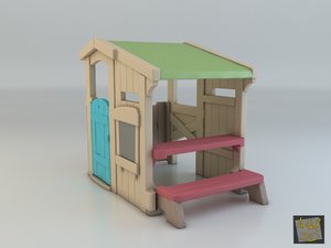 3d toy house camping step2