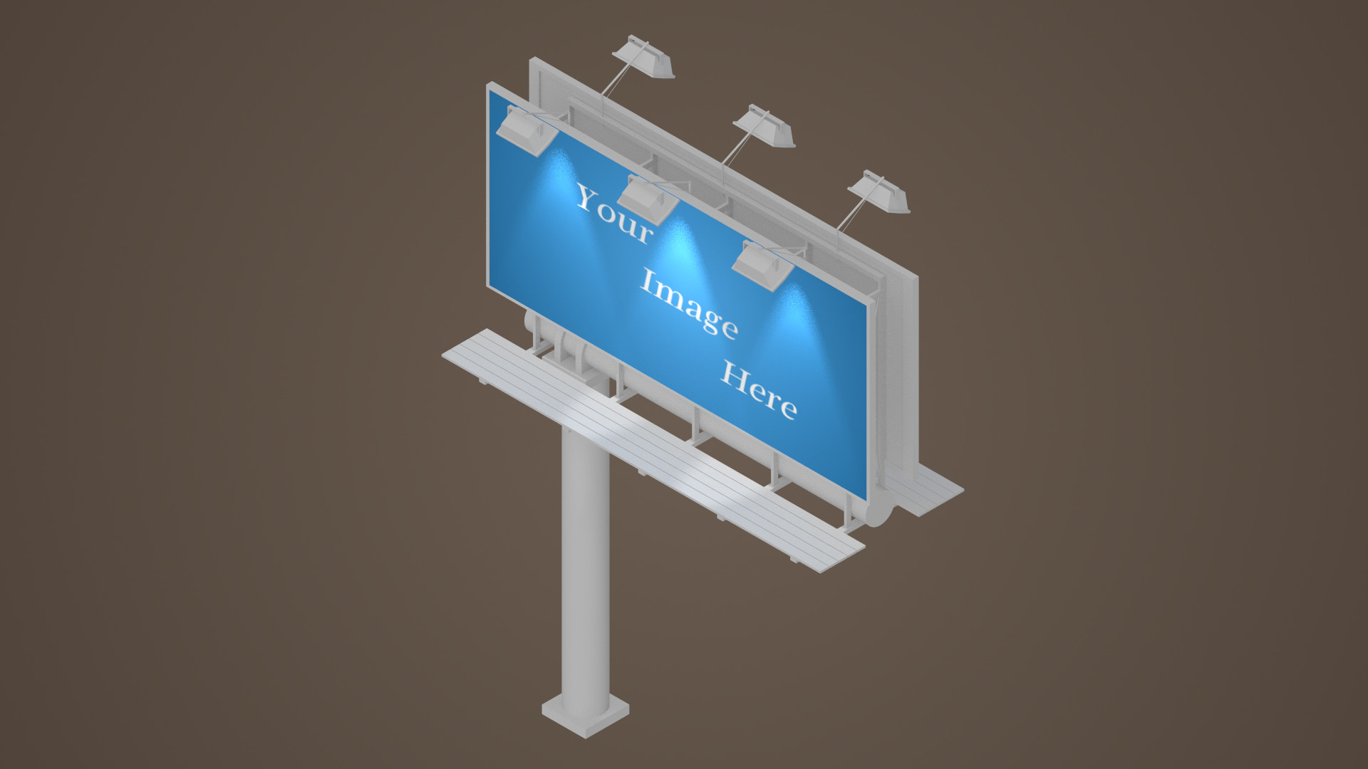 广告牌广告3d模型