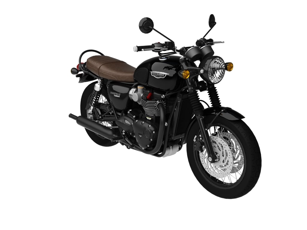 3d Model Triumph Bonneville T120 Black
