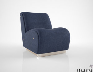 3d munna newton armchair model