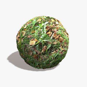 Fall Leaves Grass Seamless Texture