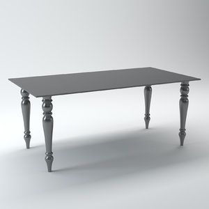 acrylic table 3d max