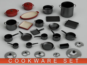 cookware pan rack 3d model