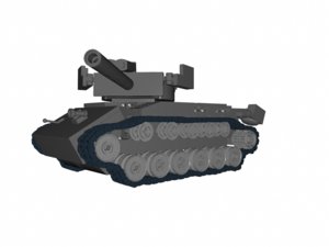 3d lego tank model
