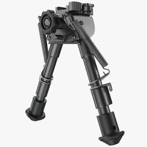 sniper rifle bipod 3d model