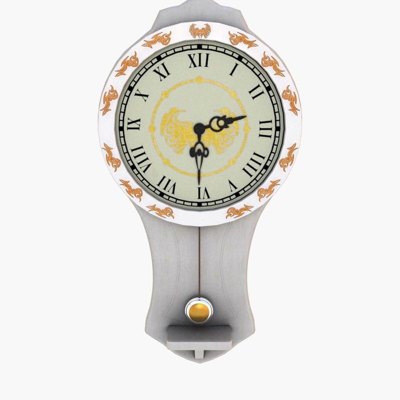 3d model pendulum clock