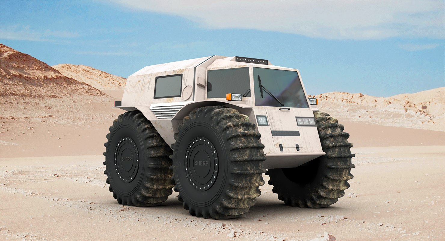 3d model russian sherp atv