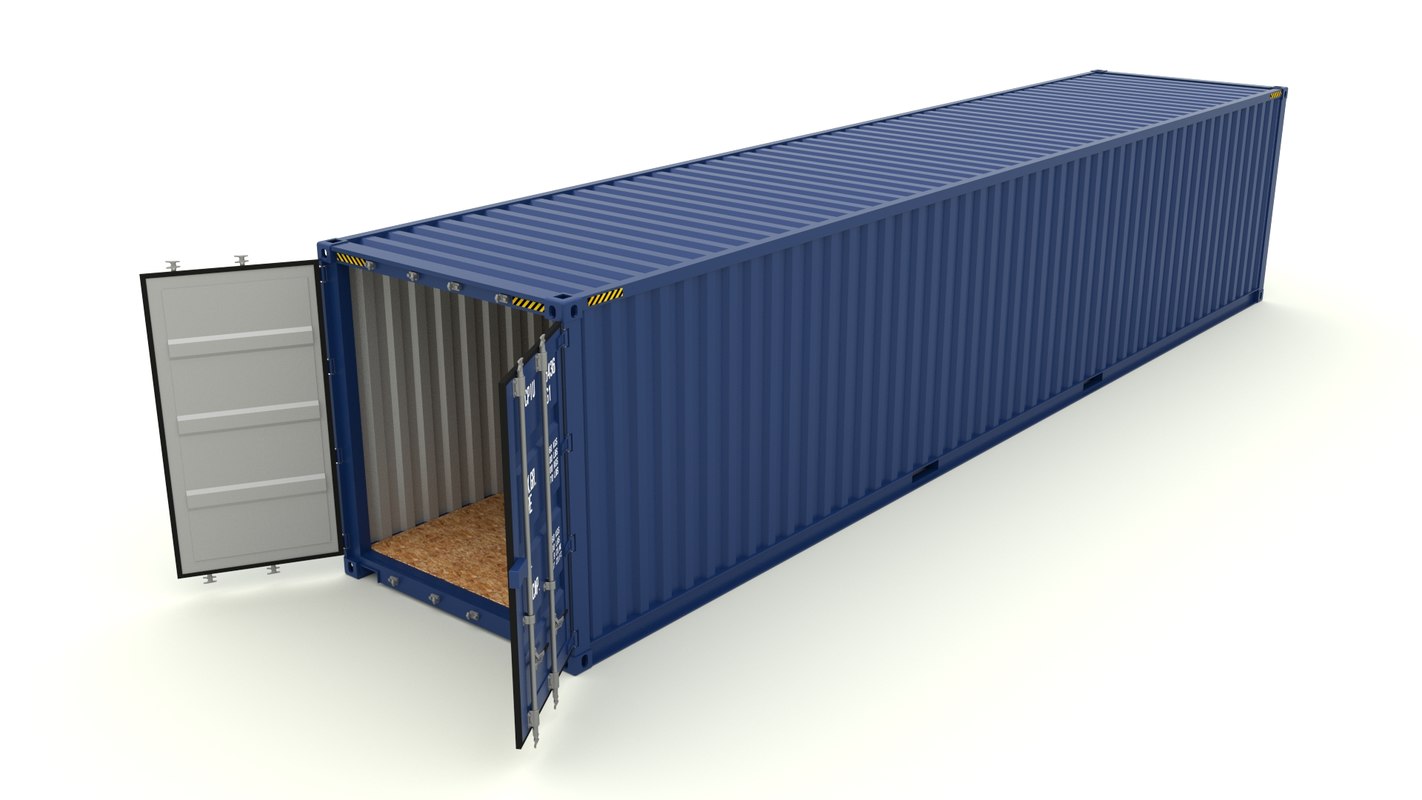 shipping container 3d obj