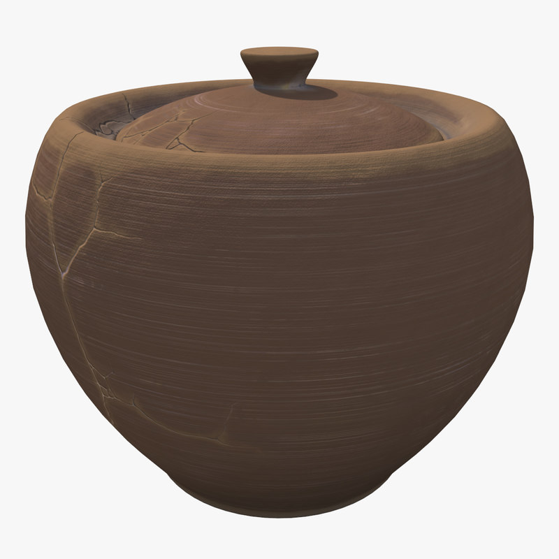 clay pot 3d max