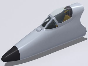 3d a-4m skyhawk cockpit model