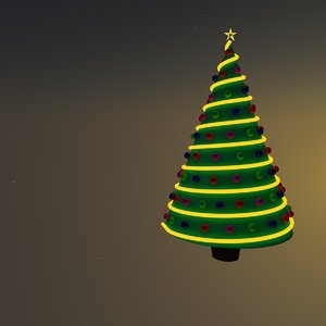 free christmas tree 3d model