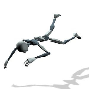 Crash falling down impact