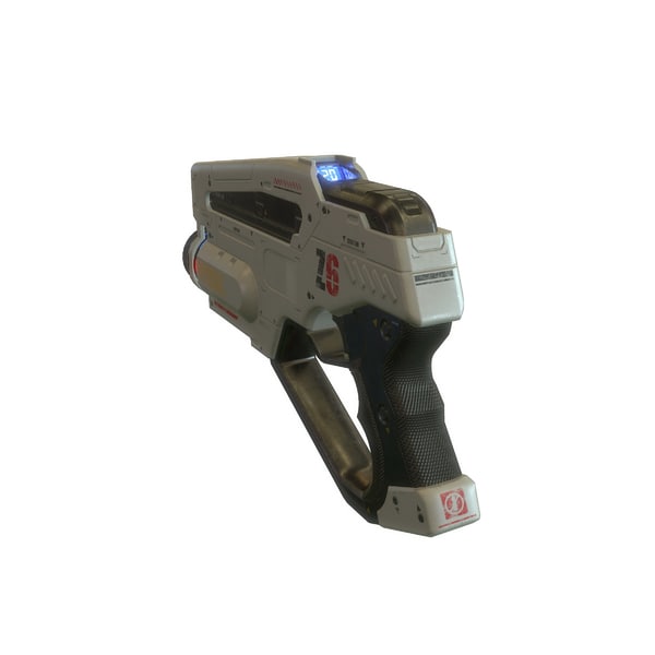 3d model sci fi gun