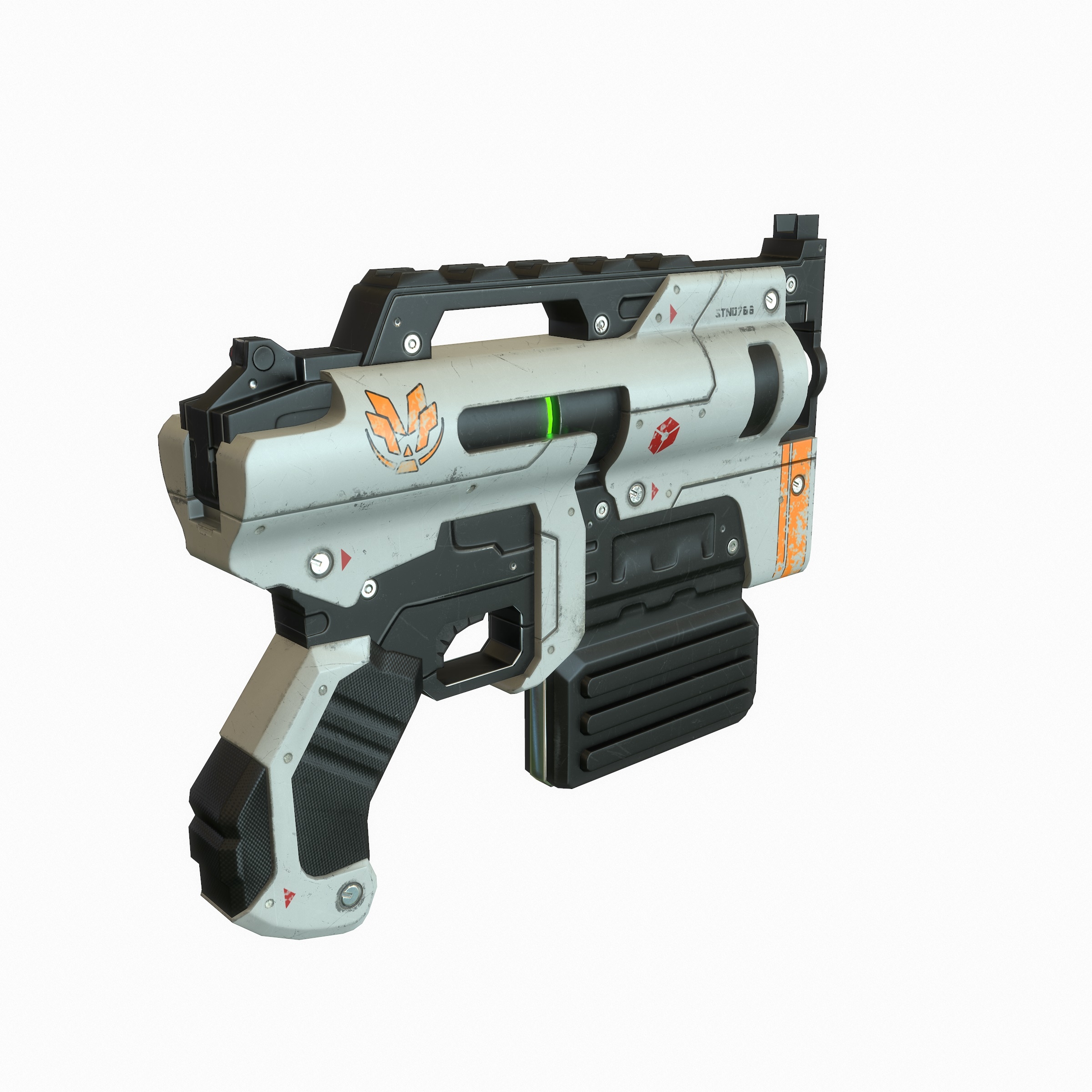 3d model sci fi gun