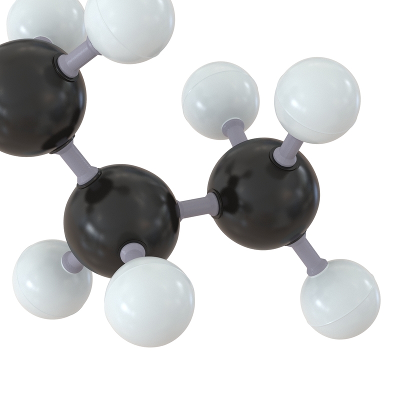Propan-Molekül 3D-Modell - TurboSquid 1008407