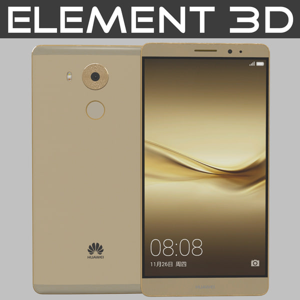 realistic element huawei mate 3ds
