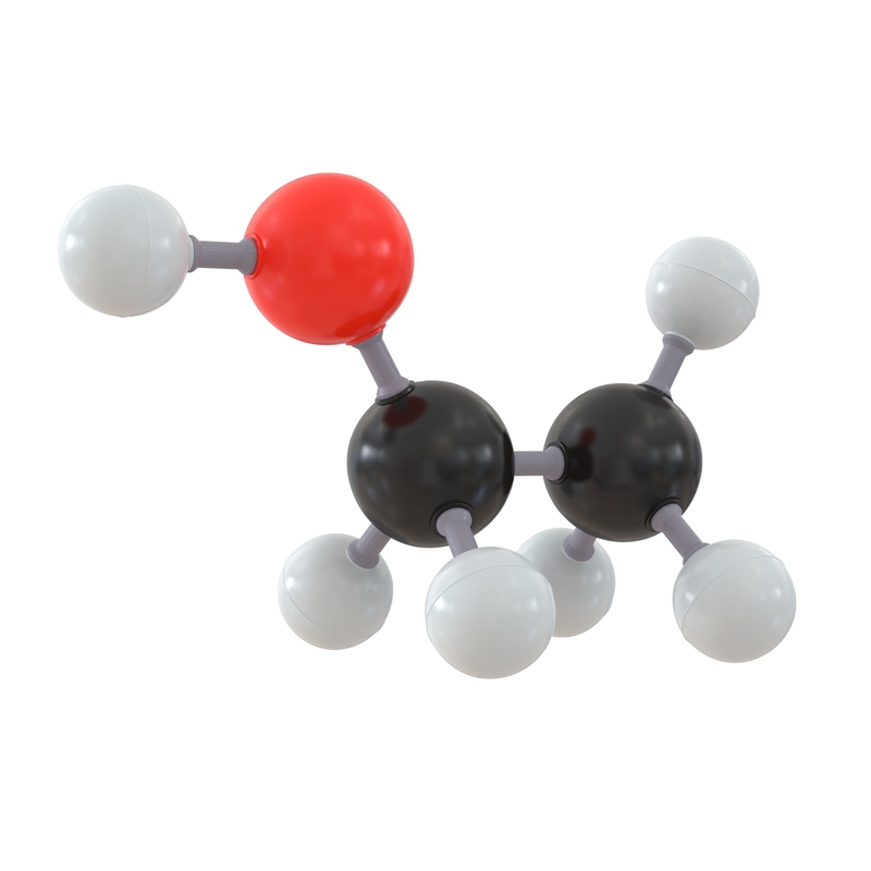 ethanol molecule 3d model