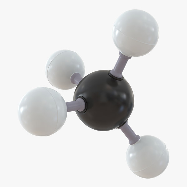 3d model methane molecule