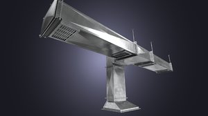 square air ducts 3d model
