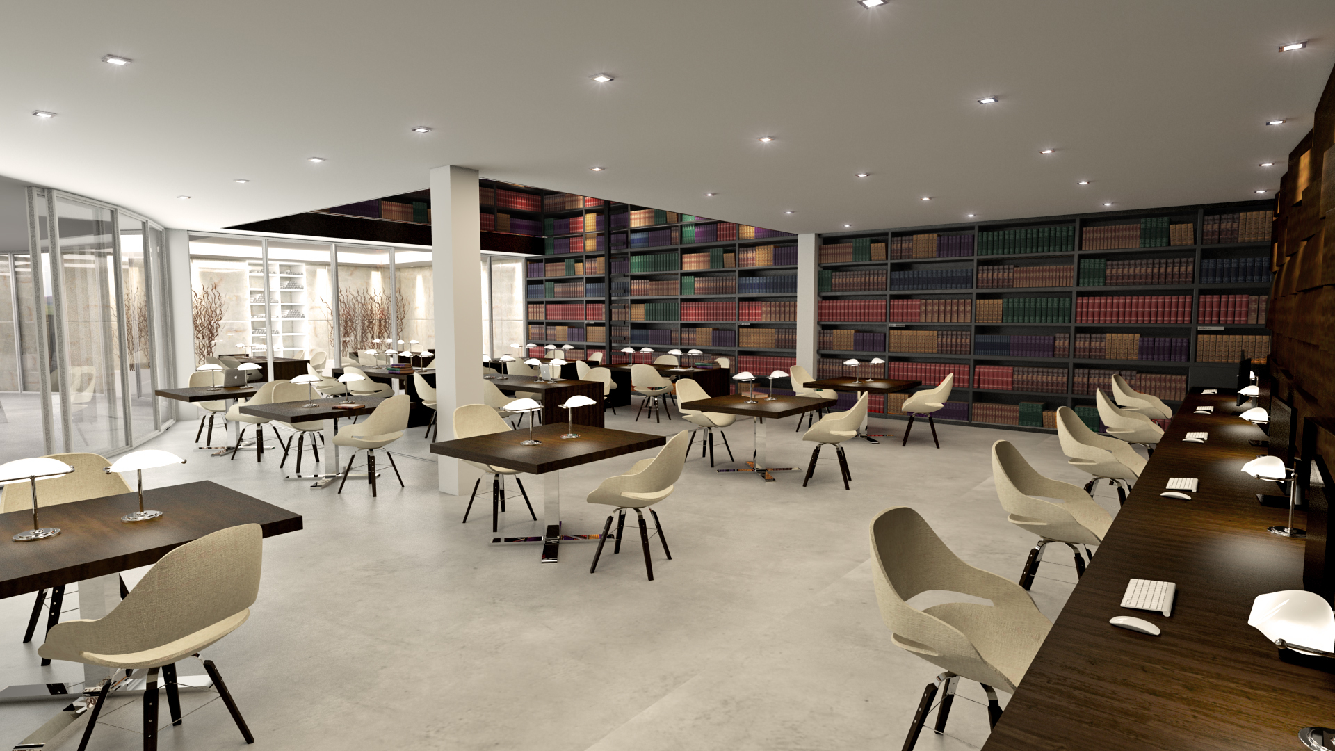 library interior max