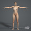 3d model rigged complete female anatomy