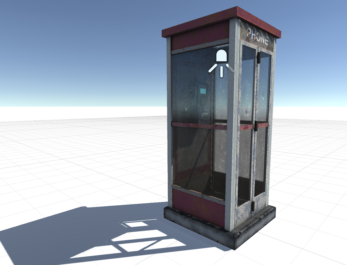 电话亭3d模型