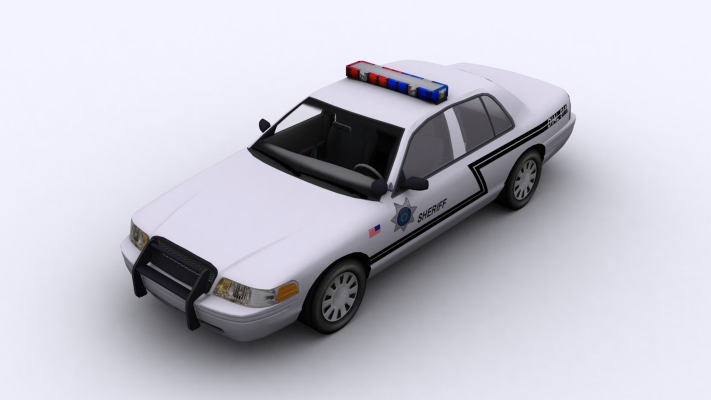 police car 3d 3ds