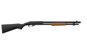 3d model weapon remington 870