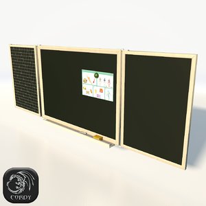 board chalkboard 3d model