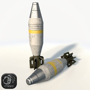 3d mortar shell