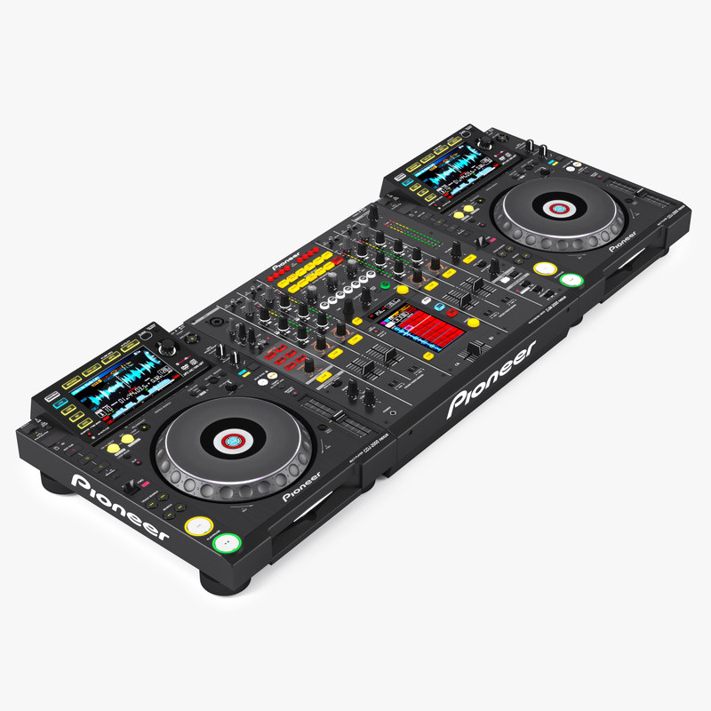 3d dj mixer pioneer djm2000 model