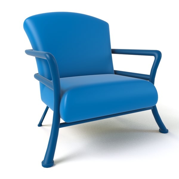 3d model cartoon armchair