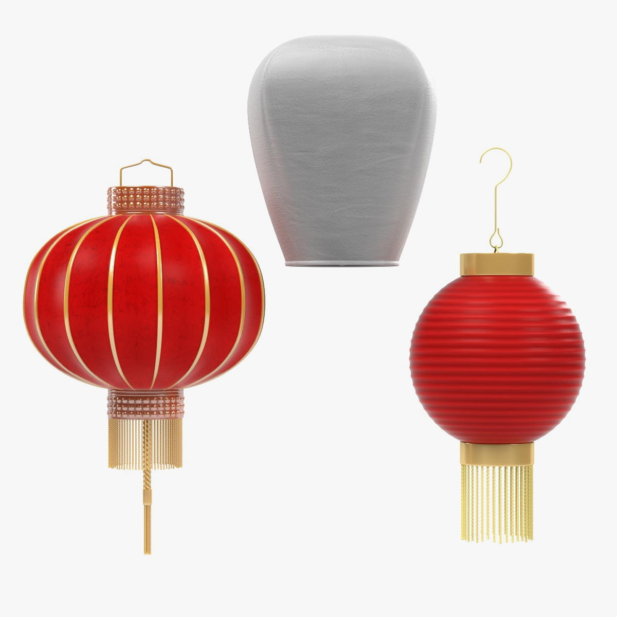 3d Model Chinese Lanterns 3d Model Chinese Lanterns