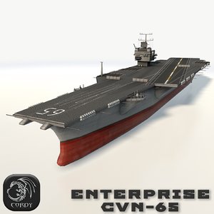 3d uss enterprise cvn-65